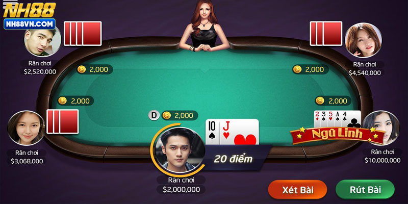 Tỷ lệ trả thưởng khi chơi xì dách online